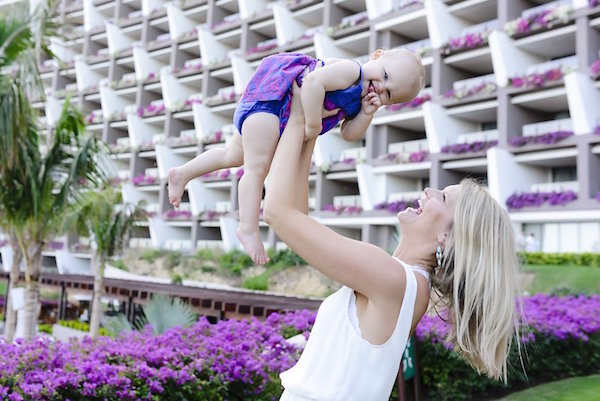 Happy mother and baby at Grand Velas Los Cabos