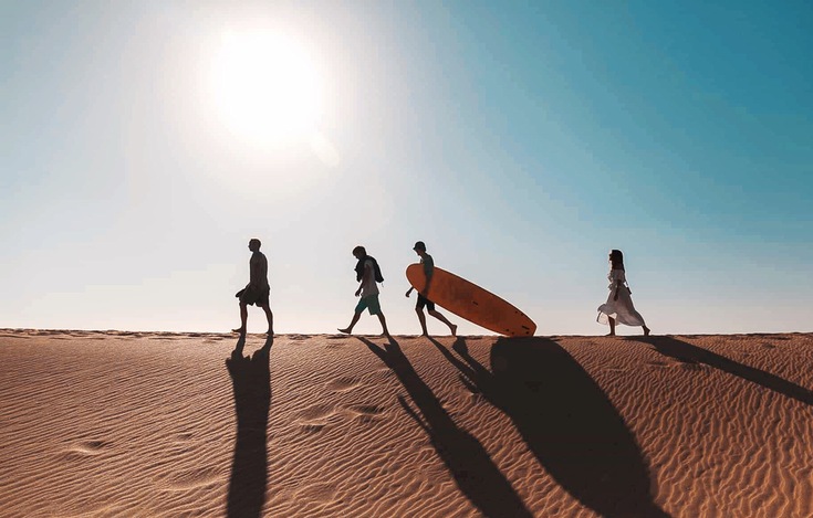 Surf and Turf experience through the desert and the beaches of Marrakesh