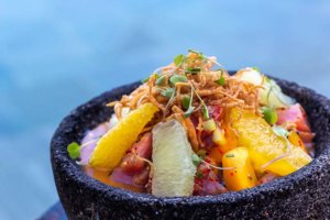 Oriental ceviche at Cabrilla restaurant in Grand Velas Los Cabos